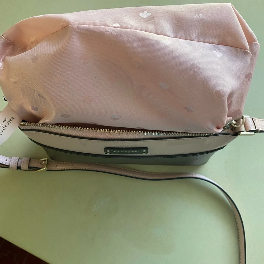 EUC Kate spade Jeanne color block crossbody pink/black - Picture 11 of 16